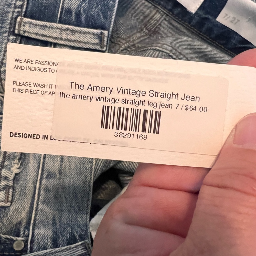 Boutique distressed straight leg Jean. Petra 153 brand